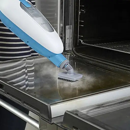 Black & Decker FSMH13E5 limpiador a vapor Blanco, Azul