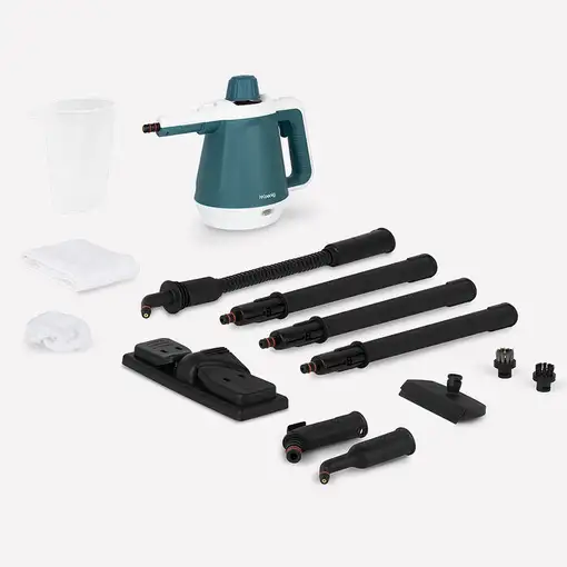 H.Koenig NV680 limpiador a vapor Limpiador a vapor portátil 0,4 L 1200 W Verde osc