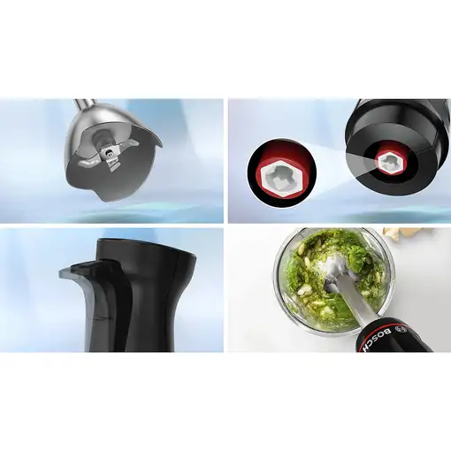 Bosch Serie 4 MSM4B621 licuadora 0,6 L Batidora de inmersión 1000 W Antracita, Tra