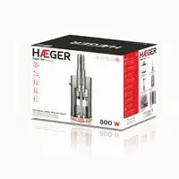 Haeger HB-80C.024A licuadora Batidora de inmersión 800 W Gris, Acero inoxidable, T