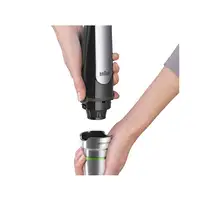 Braun MQ 7025X 0,6 L Batidora de inmersión 1000 W Negro, Acero inoxidable