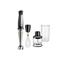 Braun MQ 7025X 0,6 L Batidora de inmersión 1000 W Negro, Acero inoxidable