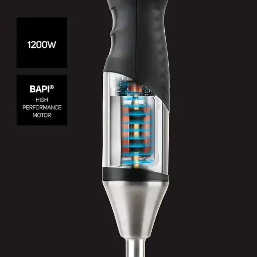 Taurus 916405000 licuadora 0,7 L Batidora de inmersión 1200 W Negro, Plata