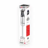 Haeger HB-11B.014A licuadora Batidora de inmersión 1100 W Negro, Acero inoxidable
