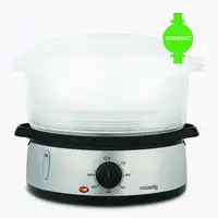 H.Koenig VAP10 vaporizador 3 cesta(s) Independiente 800 W Negro, Acero inoxidable