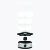 H.Koenig VAP10 vaporizador 3 cesta(s) Independiente 800 W Negro, Acero inoxidable