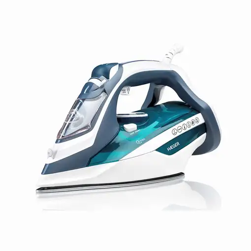 Haeger Ultra Steam 2800 Plancha vapor-seco Suela de cerámica 2800 W Azul, Blanco