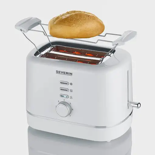 Severin AT 4324 tostadora 2 rebanada(s) 850 W Blanco
