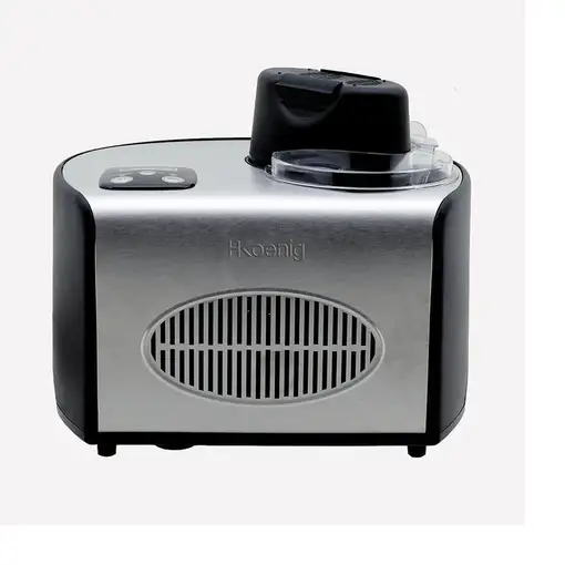 H.Koenig HF250 máquina para helados 1,5 L 150 W Negro, Acero satinado