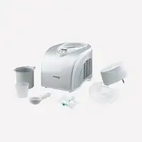 H.Koenig HF180 máquina para helados Heladera tradicional 1,5 L 135 W Plata, Blanco