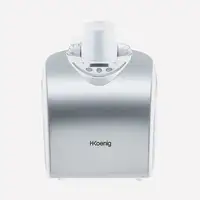 H.Koenig HF180 máquina para helados Heladera tradicional 1,5 L 135 W Plata, Blanco