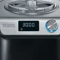 Severin EZ 7407 máquina para helados Compresor de helados 1,2 L 135 W Negro, Acero