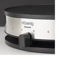 H.Koenig KREP29 crepera 1 crep(s) 1300 W Negro, Acero inoxidable