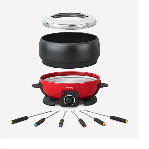 H.Koenig ALP1800 fondue, gourmet y wok 2 L 6 personas(s)
