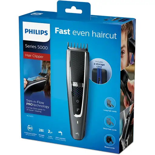 Philips 5000 series Hairclipper series 5000 HC5650/15 Cortapelos lavable