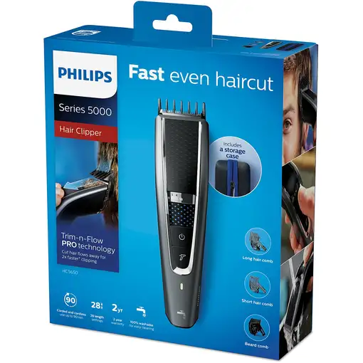 Philips 5000 series Hairclipper series 5000 HC5650/15 Cortapelos lavable