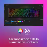 HyperX Teclado mecánico gaming Alloy Origins PBT HX rojo