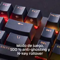 HyperX Teclado mecánico gaming Alloy Origins PBT HX rojo