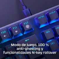 Teclado mecánico gaming HyperX Alloy Origins Core PBT HX rojo