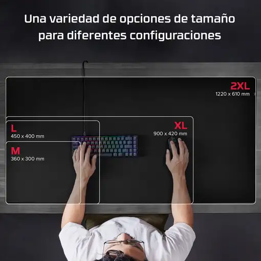 HyperX Pulsefire Mat - Alfombrilla de ratón gaming - Tela (M)