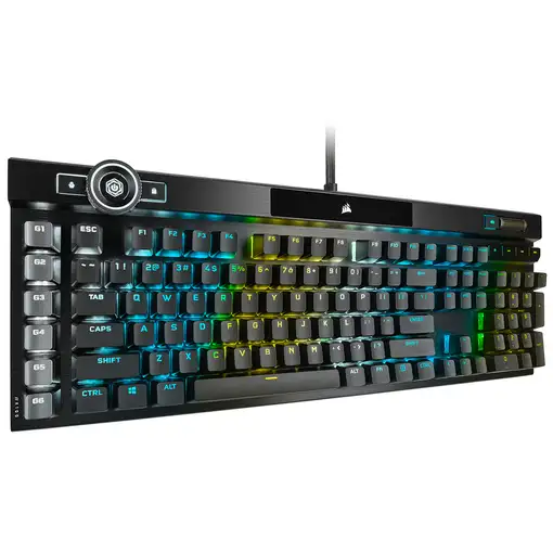 Corsair K100 RGB Optical-Mechanical Gaming teclado Juego USB QWERTZ Alemán Negro