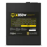 NOX Hummer X 850W PLUS GOLD unidad de fuente de alimentación 24-pin ATX Negro