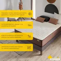 Colchon 110 x 190, Viscoelástico Alta Firmerza Descansin, Premium, Transpirable