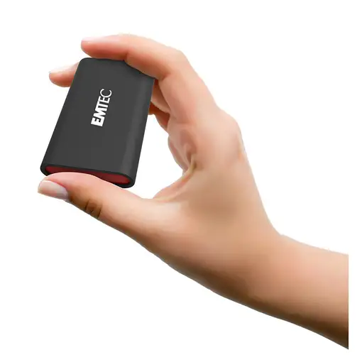 Emtec X210 ELITE 2 TB USB Tipo C 3.2 Gen 2 (3.1 Gen 2) Negro, Rojo