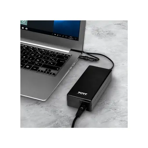 Port Designs 900093-AS adaptador e inversor de corriente Interior 90 W Negro