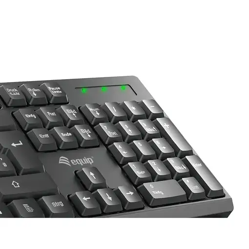 Equip 245222 teclado Ratón incluido Oficina RF inalámbrico QWERTY Portugués Negro