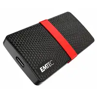 Emtec X200 256 GB USB Tipo C 3.2 Gen 1 (3.1 Gen 1) Negro, Rojo
