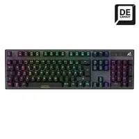 Sharkoon SKILLER SGK20 Brown teclado Juego USB QWERTZ Alemán Negro