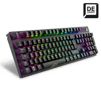 Sharkoon SKILLER SGK20 Brown teclado Juego USB QWERTZ Alemán Negro