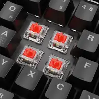 Sharkoon SKILLER SGK20 Red teclado Juego USB QWERTZ Alemán Negro