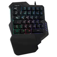 LogiLink ID0181 teclado Juego USB Inglés Negro