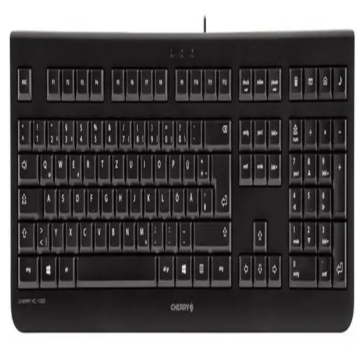 CHERRY KC 1000 teclado Hogar USB Suizo Negro