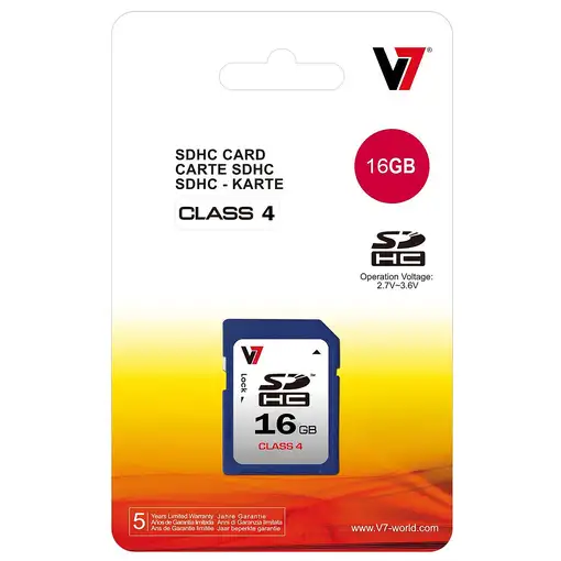 V7 SDHC 16 GB Clase 4