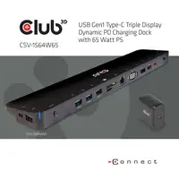 CLUB3D CSV-1564W65 base para portátil y replicador de puertos Acoplamiento USB 3.2