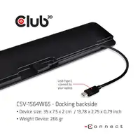 CLUB3D CSV-1564W65 base para portátil y replicador de puertos Acoplamiento USB 3.2