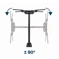 Gembird WM-55ST-01 soporte para TV 139,7 cm (55") Acero