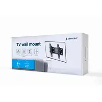 Gembird WM-42T-02 soporte para TV 106,7 cm (42") Negro