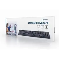 Gembird KB-U-103-PT teclado Oficina USB Portugués Negro