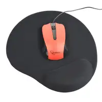Gembird MP-GEL-BLACK alfombrilla para ratón Negro