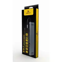 Gembird A-CM-COMBO9-01 base para portátil y replicador de puertos USB 3.2 Gen 1 (3