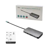 i-tec Metal USB-C Nano Dock HDMI/VGA with LAN + Universal Charger 77 W