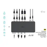 i-tec USB 3.0 / USB-C / Thunderbolt 3 Professional Dual 4K Display Docking Station
