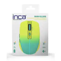 Inca IWM-511RS ratón Oficina mano derecha RF Wireless + Bluetooth + USB Type-C Ópt
