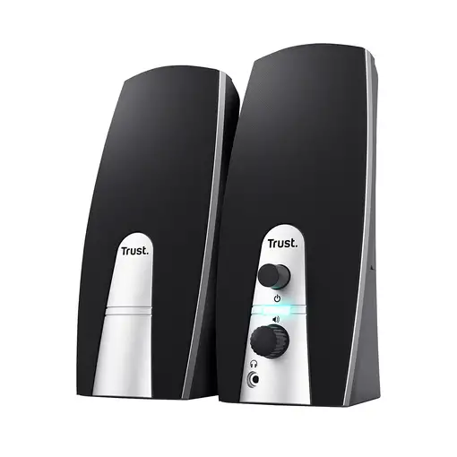 Trust 24660 conjunto de altavoces 5 W PC/ordenador portátil Negro, Metálico 2.0 ca