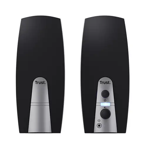 Trust 24660 conjunto de altavoces 5 W PC/ordenador portátil Negro, Metálico 2.0 ca