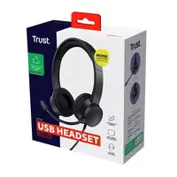 Trust Ayda Auriculares Alámbrico Diadema Llamadas/Música USB tipo A Negro